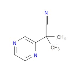 Aobchem&nbsp;2-Methyl-2-(pyrazin-2-yl)propanenitrile | ≥95% | CAS 5106-58-1 | C8H9N3 | 1g