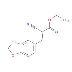 Aobchem&nbsp;Ethyl 3-(1 3-benzodioxol-5-yl)-2-cyano-2-propenoate | 95% | CAS 2286-56-8 | C13H11NO4 | 500mg