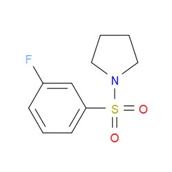 Aobchem&nbsp;1-((3-Fluorophenyl)sulfonyl)pyrrolidine | ≥95% | CAS 670272-02-3 | C10H12FNO2S | 250mg