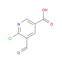 Aobchem&nbsp;6-Chloro-5-formylnicotinic acid | ≥95% | CAS 1211516-55-0 | C7H4ClNO3 | 500mg