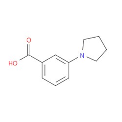 Aobchem&nbsp;3-(Pyrrolidin-1-yl)benzoic acid | ≥97% | CAS 72548-79-9 | C11H13NO2 | 500mg