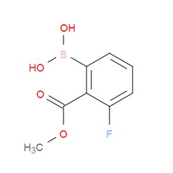 Aobchem&nbsp;2-Methoxycarbonyl-3-fluorophenylboronic acid | ≥97% | CAS 1256355-33-5 | C8H8BFO4 | 250mg