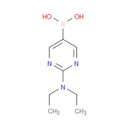 Aobchem&nbsp;[2-(Diethylamino)pyrimidin-5-yl]boronic acid | ≥97% | CAS 1888409-34-4 | C8H14BN3O2 | 500mg