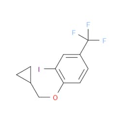 Aobchem&nbsp;1-(Cyclopropylmethoxy)-2-iodo-4-(trifluoromethyl)benzene | ≥95% | CAS 1369863-29-5 | C11H10F3IO | 250mg