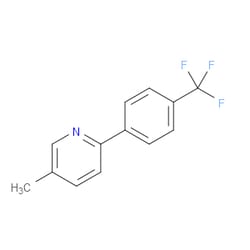 Aobchem&nbsp;5-Methyl-2-(4-(trifluoromethyl)phenyl)pyridine | ≥95% | CAS 880353-90-2 | C13H10F3N | 500mg