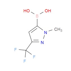 Aobchem&nbsp;2-Methyl-5-trifluoromethyl-2H-pyrazole-3-boronic acid | ≥95% | CAS 344591-91-9 | C5H6BF3N2O2 | 1g