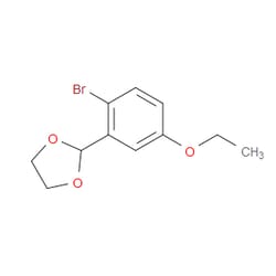 Aobchem&nbsp;2-Bromo-5-ethoxybenzaldehyde ethylene acetal | ≥95% | CAS 2221812-35-5 | C11H13BrO3 | 250mg