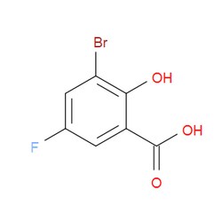 Aobchem&nbsp;3-Bromo-5-fluoro-2-hydroxybenzoic acid | ≥97% | CAS 4180-42-1 | C7H4BrFO3 | 500mg
