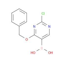 Aobchem&nbsp;4-Benzyloxy-2-chloropyrimidine-5-boronic acid | ≥97% | CAS 2121513-94-6 | C11H10BClN2O3 | 500mg