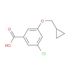 Aobchem&nbsp;3-Chloro-5-(cyclopropylmethoxy)benzoic acid | ≥95% | CAS 1369785-75-0 | C11H11ClO3 | 5g