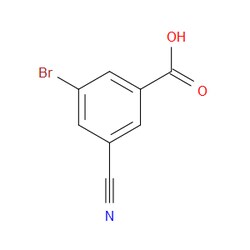 Aobchem&nbsp;3-Bromo-5-cyanobenzoic acid | ≥95% | CAS 453566-14-8 | C8H4BrNO2 | 1g