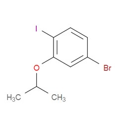 Aobchem&nbsp;4-Bromo-1-iodo-2-isopropoxybenzene | ≥97% | CAS 1208075-71-1 | C9H10BrIO | 5g