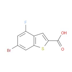 Aobchem&nbsp;6-Bromo-4-fluorobenzo[b]thiophene-2-carboxylic acid | ≥95% | CAS 826995-57-7 | C9H4BrFO2S | 1g