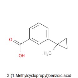Aobchem&nbsp;3-(1-Methylcyclopropyl)benzoic acid | ≥97% | CAS 131170-39-3 | C11H12O2 | 1g