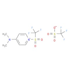 Aobchem&nbsp;4-(Dimethylamino)-1-((trifluoromethyl)sulfonyl)pyridin-1-ium trifluoromethanesulfonate | ≥95% | CAS 1801855-06-0 | C9H10F6N2O5S2 | 1g