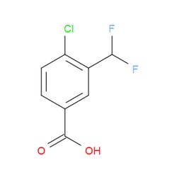 Aobchem&nbsp;4-Chloro-3-(difluoromethyl)benzoic acid | ≥95% | CAS 2222162-05-0 | C8H5ClF2O2 | 5g