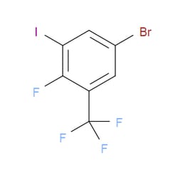 Aobchem&nbsp;5-Bromo-2-fluoro-1-iodo-3-(trifluoromethyl)benzene | ≥97% | CAS 2386270-92-2 | C7H2BrF4I | 5g