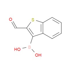 Aobchem&nbsp;(2-Formylbenzo[b]thiophen-3-yl)boronic acid | ≥97% | CAS 177735-49-8 | C9H7BO3S | 5g
