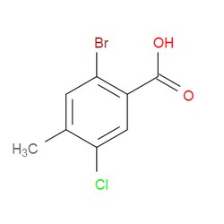 Aobchem&nbsp;2-Bromo-5-chloro-4-methylbenzoic acid | ≥97% | CAS 1426923-27-4 | C8H6BrClO2 | 10g