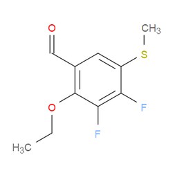 Aobchem&nbsp;2-Ethoxy-3 4-difluoro-5-(methylthio)benzaldehyde | ≥97% | CAS 2643367-69-3 | C10H10F2O2S | 5g