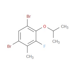 Aobchem&nbsp;1 5-Dibromo-3-fluoro-2-isopropoxy-4-methylbenzene | ≥97% | CAS 2734775-44-9 | C10H11Br2FO | 5g