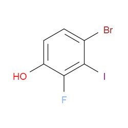 Aobchem&nbsp;4-Bromo-2-fluoro-3-iodophenol | ≥97% | CAS 1805937-10-3 | C6H3BrFIO | 5g