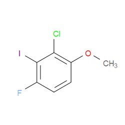 Aobchem&nbsp;2-Chloro-4-fluoro-3-iodo-1-methoxybenzene | ≥95% | CAS 2385446-77-3 | C7H5ClFIO | 5g