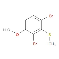 Aobchem&nbsp;(2 6-Dibromo-3-methoxyphenyl)(methyl)sulfane | ≥97% | CAS 2385479-23-0 | C8H8Br2OS | 5g