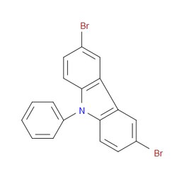 Aobchem&nbsp;3 6-Dibromo-9-phenyl-9H-carbazole | ≥95% | CAS 57103-20-5 | C18H11Br2N | 100g