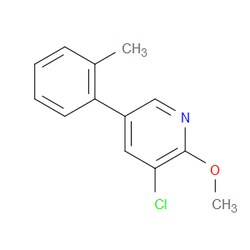 Aobchem&nbsp;3-Chloro-2-methoxy-5-(o-tolyl)pyridine | ≥97% | CAS 2734776-70-4 | C13H12ClNO | 5g