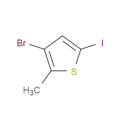 Aobchem&nbsp;3-Bromo-5-iodo-2-methylthiophene | ≥97% | CAS 1597068-42-2 | C5H4BrIS | 5g