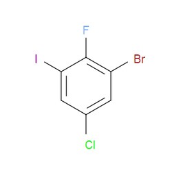 Aobchem&nbsp;1-Bromo-5-chloro-2-fluoro-3-iodobenzene | ≥95% | CAS 2135861-24-2 | C6H2BrClFI | 5g