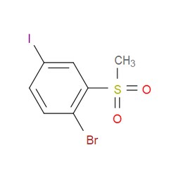 Aobchem&nbsp;1-Bromo-4-iodo-2-(methylsulfonyl)benzene | ≥95% | CAS 1820619-59-7 | C7H6BrIO2S | 5g