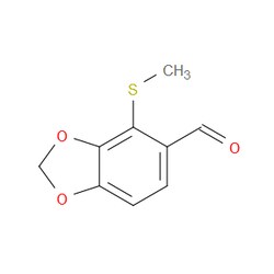 Aobchem&nbsp;4-(Methylthio)benzo[d][1 3]dioxole-5-carbaldehyde | ≥97% | CAS 212332-75-7 | C9H8O3S | 5g