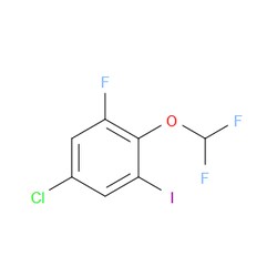 Aobchem&nbsp;5-Chloro-2-(difluoromethoxy)-1-fluoro-3-iodobenzene | ≥97% | CAS 2384792-39-4 | C7H3ClF3IO | 5g