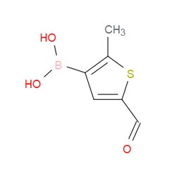 Aobchem&nbsp;5-Formyl-2-methylthiophen-3-yl-boronic acid | ≥97% | CAS 1310405-31-2 | C6H7BO3S | 5g