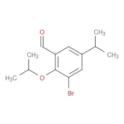Aobchem&nbsp;3-Bromo-2-isopropoxy-5-isopropylbenzaldehyde | ≥97% | CAS 2404734-04-7 | C13H17BrO2 | 5g