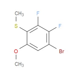 Aobchem&nbsp;(4-Bromo-2 3-difluoro-6-methoxyphenyl)(methyl)sulfane | ≥95% | CAS 2635937-85-6 | C8H7BrF2OS | 5g