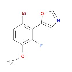 Aobchem&nbsp;5-(6-Bromo-2-fluoro-3-methoxyphenyl)oxazole | ≥97% | CAS 2364584-91-6 | C10H7BrFNO2 | 5g