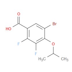 Aobchem&nbsp;5-Bromo-2 3-difluoro-4-isopropoxybenzoic acid | ≥95% | CAS 2586125-77-9 | C10H9BrF2O3 | 5g