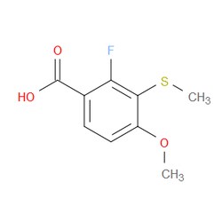 Aobchem&nbsp;2-Fluoro-4-methoxy-3-(methylthio)benzoic acid | ≥97% | CAS 1379317-91-5 | C9H9FO3S | 5g