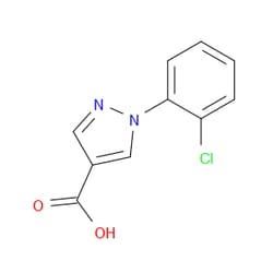Aobchem&nbsp;1-(2-Chlorophenyl)-1H-pyrazole-4-carboxylic acid | ≥97% | CAS 1154198-40-9 | C10H7ClN2O2 | 10g