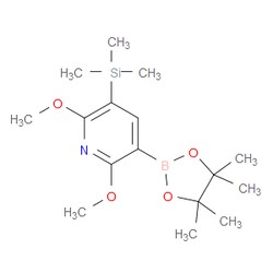 Aobchem&nbsp;2 6-Dimethoxy-3-(trimethylsilyl)pyridine-5-boronic acid pinacol ester | ≥97% | CAS 2121513-69-5 | C16H28BNO4Si | 5g