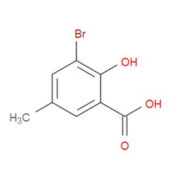 Aobchem&nbsp;3-Bromo-2-hydroxy-5-methylbenzoic acid | ≥97% | CAS 17746-75-7 | C8H7BrO3 | 5g