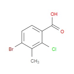 Aobchem&nbsp;4-Bromo-2-chloro-3-methylbenzoic acid | ≥97% | CAS 2092682-27-2 | C8H6BrClO2 | 1g