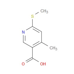 Aobchem&nbsp;4-Methyl-6-methylsulfanyl-nicotinic acid | ≥97% | CAS 1355177-67-1 | C8H9NO2S | 5g
