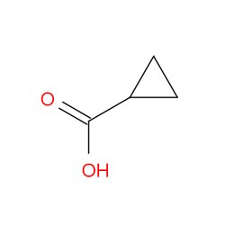 Aobchem&nbsp;Cyclopropanecarboxylic acid | ≥95% | CAS 1759-53-1 | C4H6O2 | 1kg