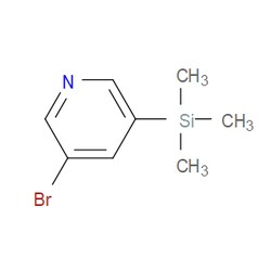 Aobchem&nbsp;3-Bromo-5-(trimethylsilyl)pyridine | ≥97% | CAS 144056-13-3 | C8H12BrNSi | 5g