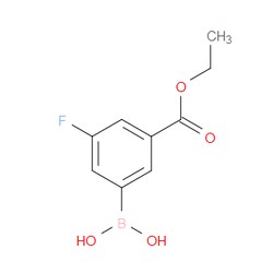 Aobchem&nbsp;(3-(Ethoxycarbonyl)-5-fluorophenyl)boronic acid | ≥97% | CAS 871329-85-0 | C9H10BFO4 | 5g