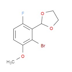 Aobchem&nbsp;2-(2-Bromo-6-fluoro-3-methoxyphenyl)-1 3-dioxolane | ≥97% | CAS 2221811-96-5 | C10H10BrFO3 | 10g